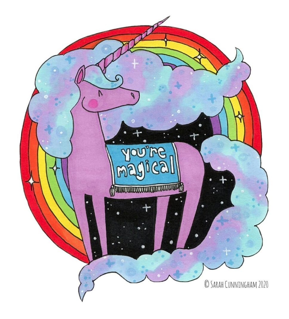 You are magical 🌈 art by @zombiefacesarah 🎨

If you're in crisis, remember we're here 24/7 to support you at: 866.488.7386 or text/chat thetrevorproject.org/help 📲 #lgbtq