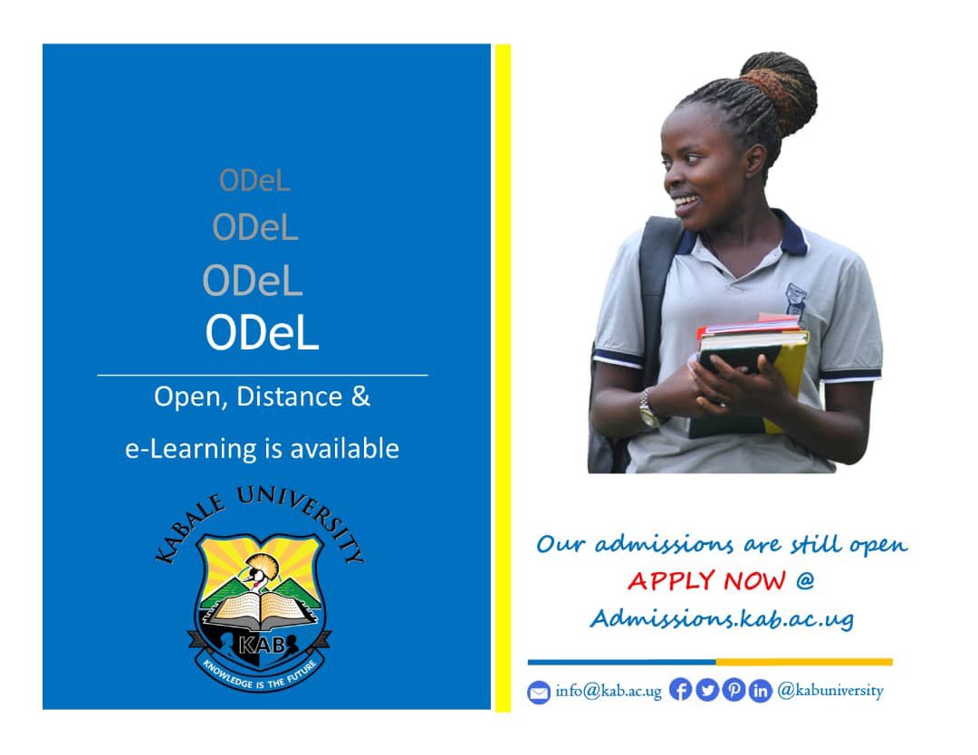 Visit our website kab.ac.ug to see our undergraduate and graduate programmes. Apply now to @kabuniversity via the link: admissions.kab.ac.ug