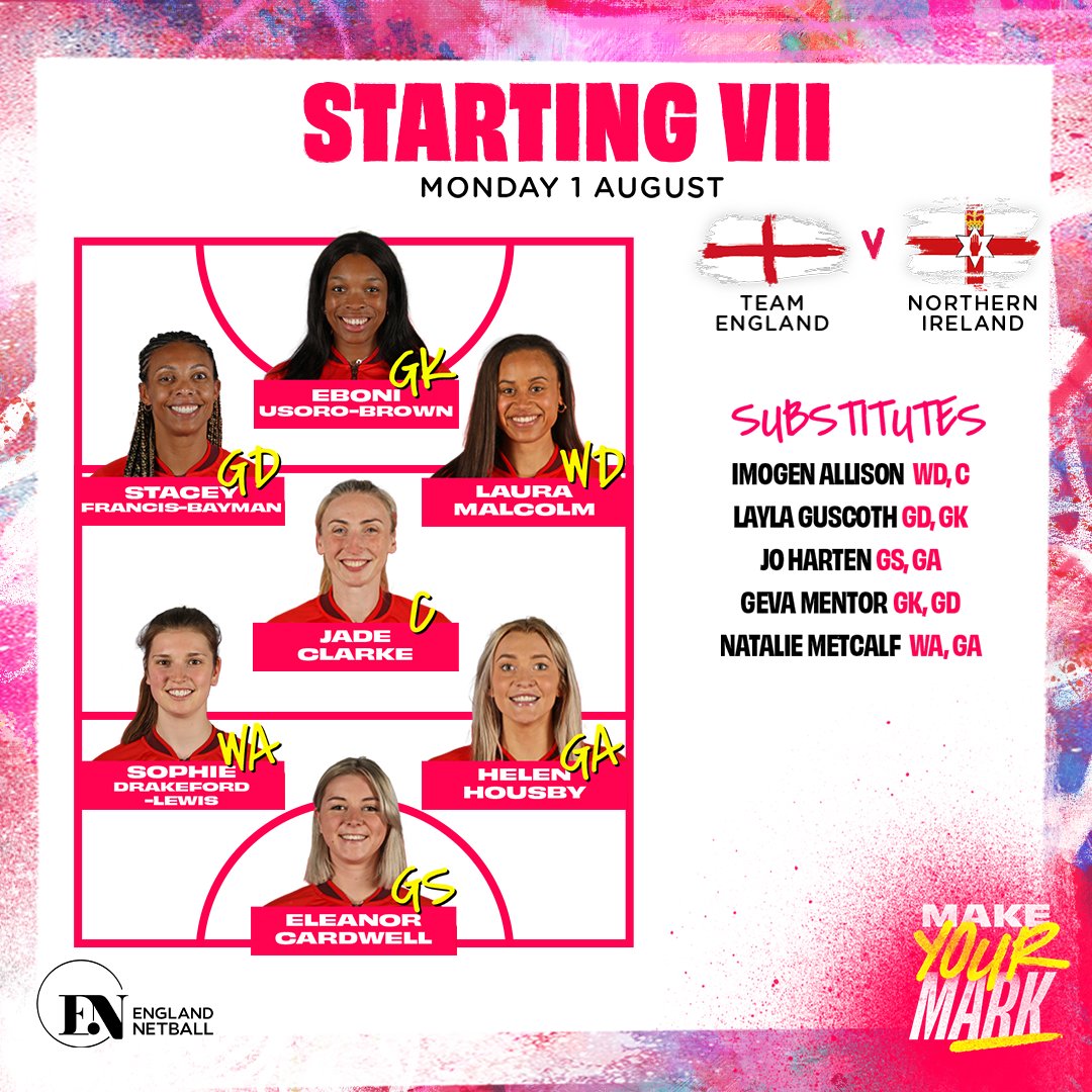 📰 Team news is in!

<a href="/Sophie__DL/">Sophie D-L</a> makes her first Commonwealth Games start 👏

#MakeYourMark