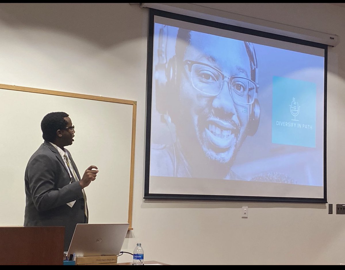 “Its glad to be in a room where Im not the only one 🖤. “ thank you @NMA_Pathology for allowing me to talk about the @DiversifyInPath podcast experience! #NMAPath #NMA2022ATL @NationalMedAssn #Pathtwitter #MedTwitter