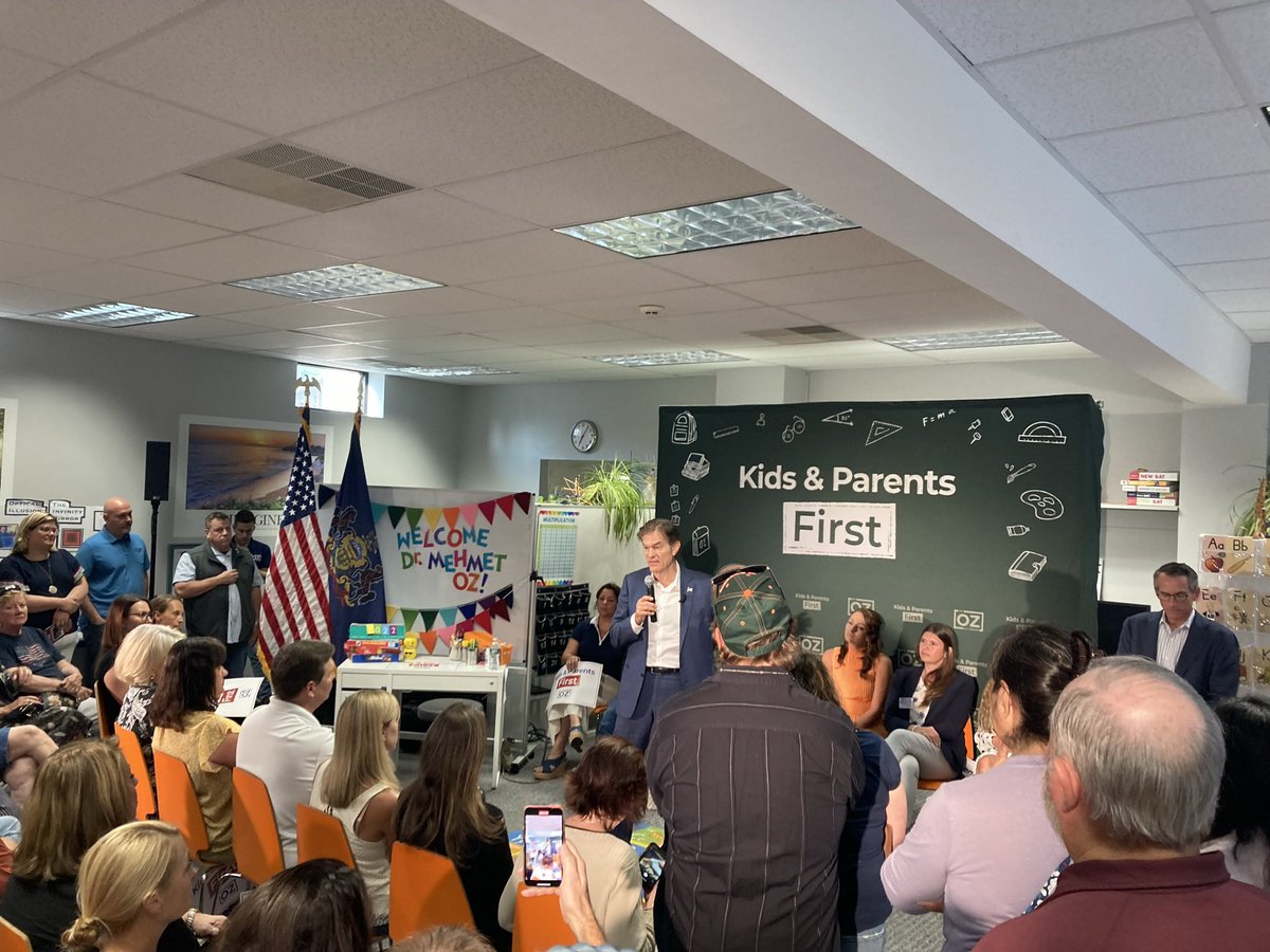 The parent movement is stronger than ever. The concerns of so many moms and dads need to be addressed in Washington. @DrOz will bring those concerns to DC and act on them. #pasen #DrOz