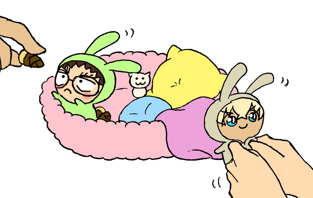 再掲🐰の日💕💕💕

ムダに清書した差分も合わせてどうぞ🤣🤣🤣 