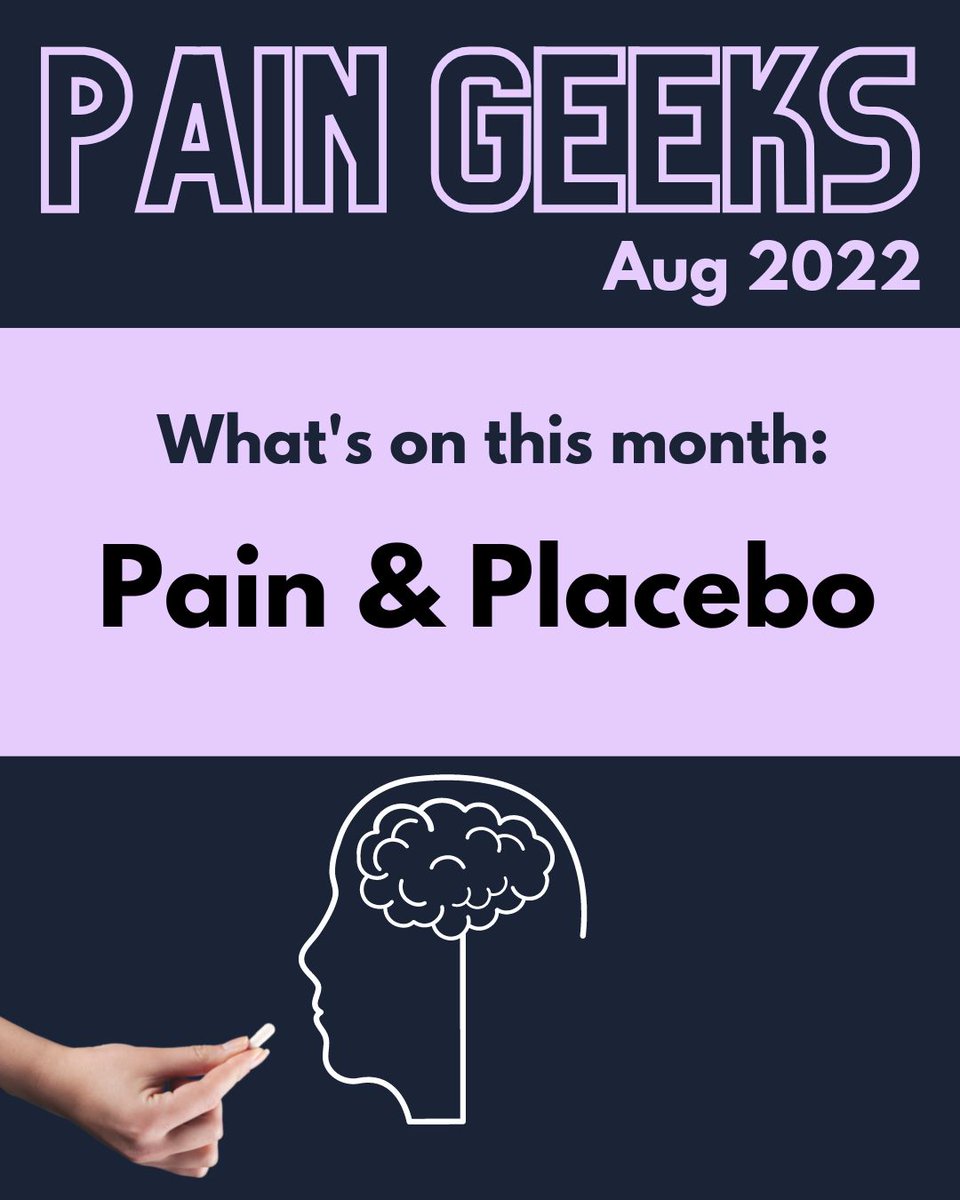 paingeeks's tweet photo. 🚨 New Month, New Theme 🚨
Placebo and placebo effect are well-researched areas of the healthcare experience, but yet still feel like a dirty secret. This month we will explore why.

Want to join the discussion??⁠  🤓 
⁠
🔗 Link in bio 🔗⁠ https://t.co/kjYdfTgFCx