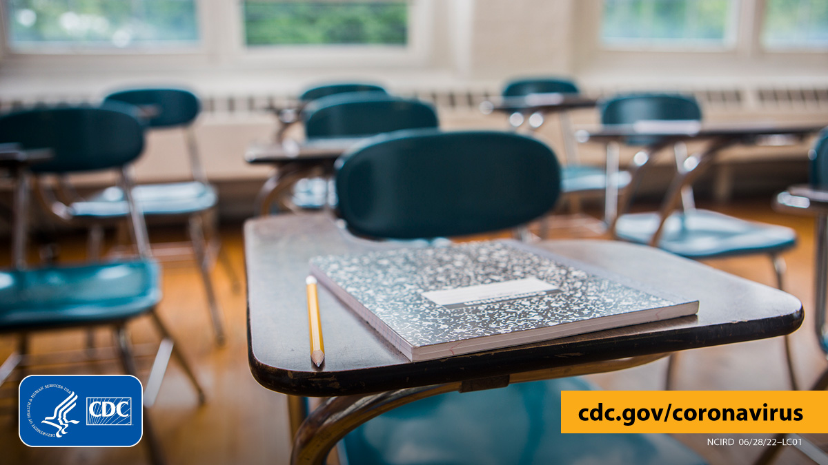 CDCgov's tweet photo. School administrators and building managers: Before the start of the new school year, improve your school’s air flow to help protect students and staff from #COVID19. Use CDC’s Interactive School Ventilation Tool to learn how: https://t.co/HYep0kmtGv. https://t.co/o4Rv8QsXCu