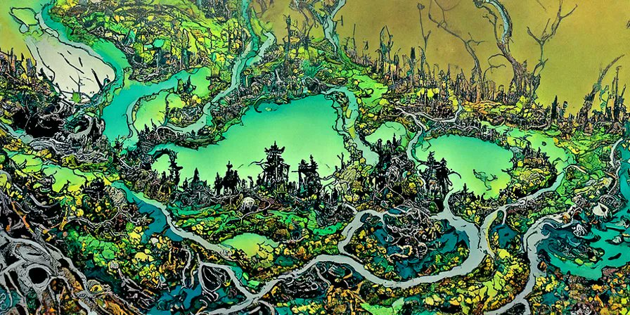 Now I will admit this was a bit closer to what I want and seeing it tempted me to keep pushing, but keep in mind that with ai / generative tools if you're only getting 1 of 100 in a batch looking right, you may need to finesse your prompt and settings a bit more.

#LandOf100Myths