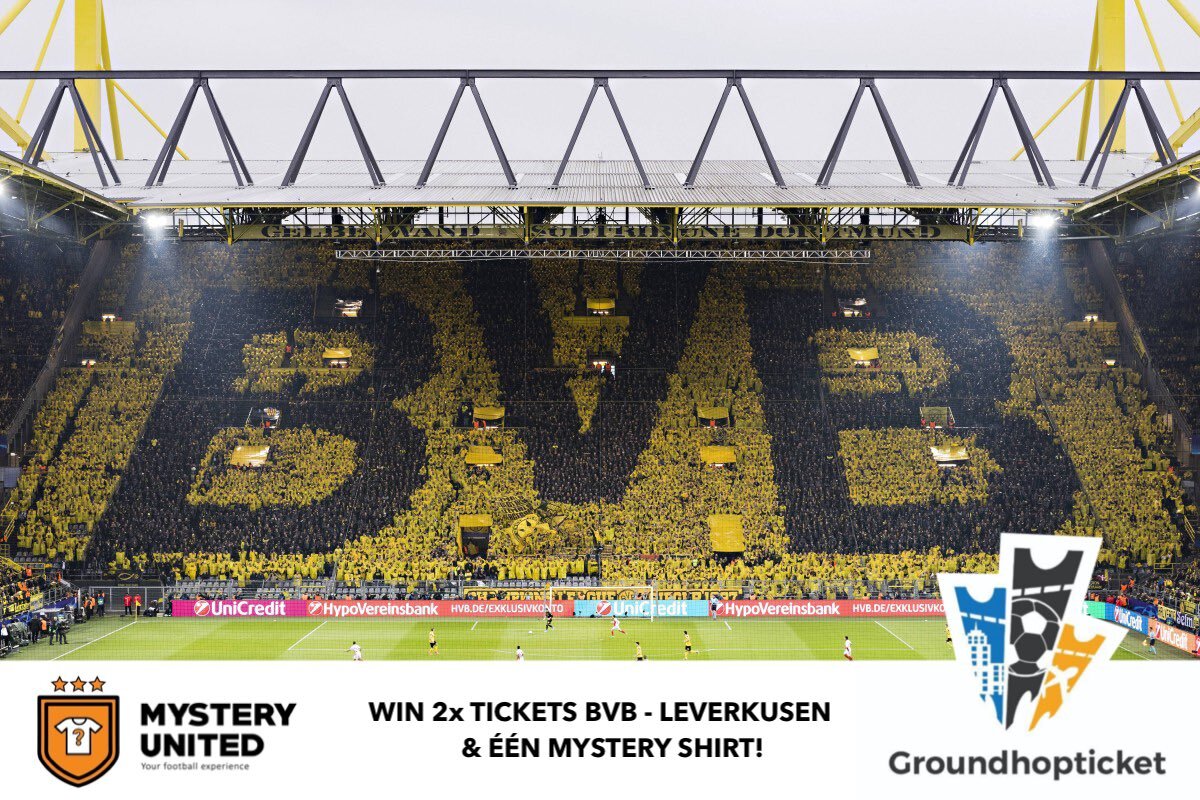 MysteryUnitedEU's tweet image. 🚨ＷＩＮ🚨 Samen met @groundhopticket geven wij 2 tickets weg voor Dortmund - Leverkusen op zaterdag 6 augustus + 1 mystery voetbalshirt! 

Winnen?
✅ Volg @MysteryUnitedNL &amp;amp; @groundhopticket 
🔃 Retweet
🤝 Tag de vriend die mee moet

Op 3-8 maken we de winnaar bekend! Succes! ⚽️