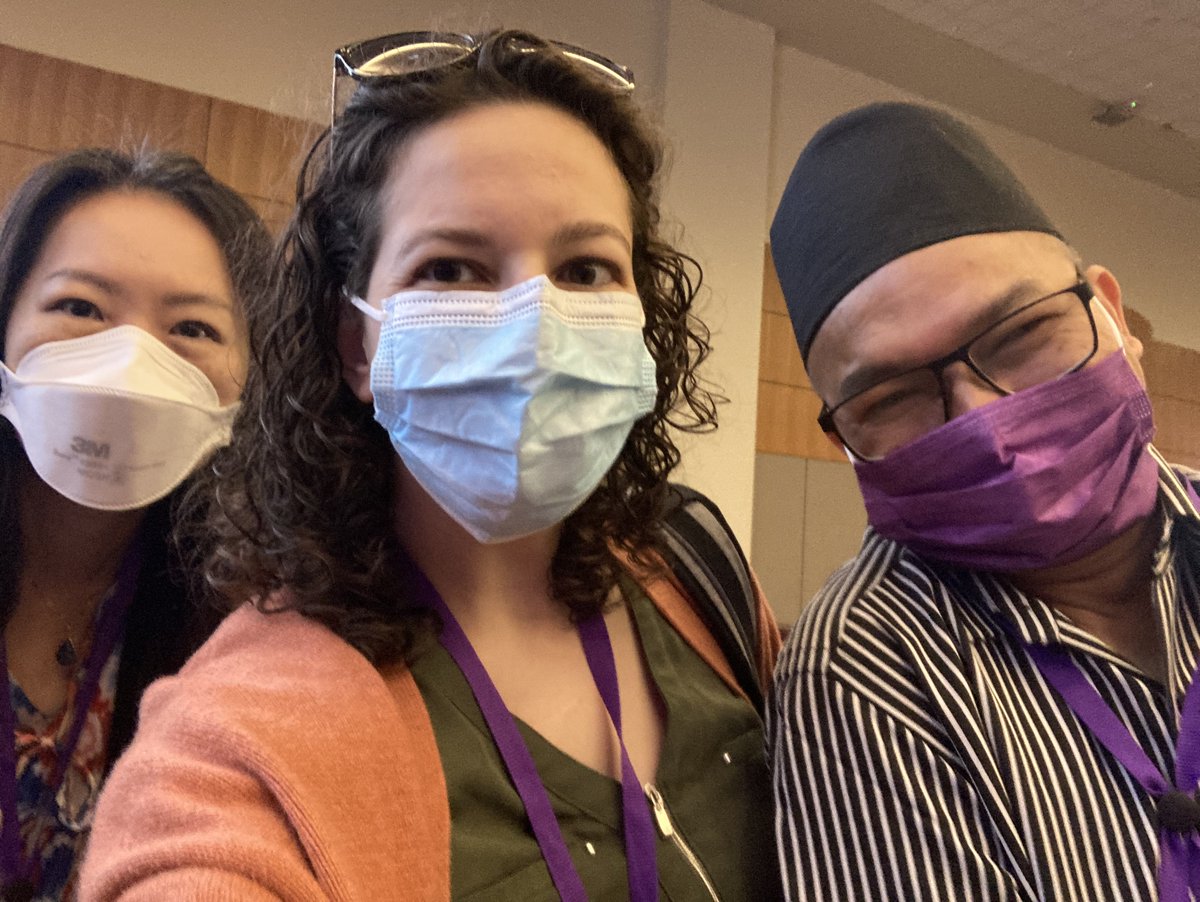Some of our in-person <a href="/HealthPolicyPIA/">Health Policy PIA</a> EC members: <a href="/PaigeLin_HEOR/">Paige Lin</a> @NicoleBouranis &amp; Hom Shrestha! Our #alzpolicy FRS starts at 9:15am PT in Ballroom 20D! #AAIC22