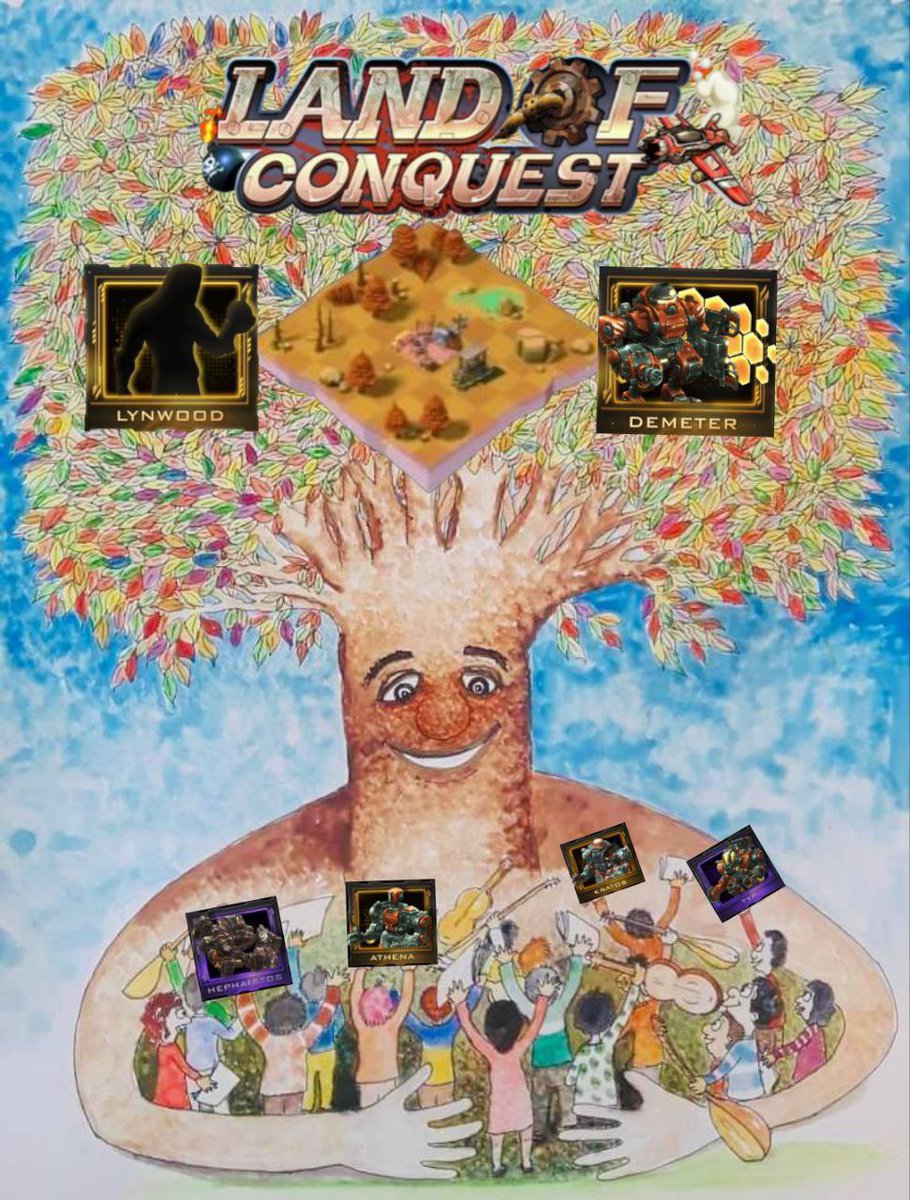 Sayarlayy's tweet photo. @LandofConquest                                           🌳 LOC Growing Tree 🌳#LandOfQonquest #LOCmeme #Medals #SLG #MemeContest #GameFi‌ https://t.co/x72DcOJS6y