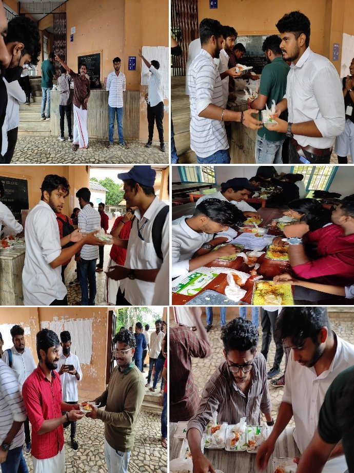 AbvpKla's tweet photo. "ഭക്ഷണം വിശപ്പിന്"

വിദ്യാർത്ഥി സംഘടന പ്രവർത്തനത്തിന് നാണക്കേടുണ്ടാക്കി സമരത്തിൽ പങ്കെടുക്കാൻ സ്‌കൂൾ വിദ്യാർത്ഥികൾക്ക് ബിരിയാണി പ്രലോഭനം നൽകിയ എസ്എഫ്ഐ കാപട്യത്തിനെതിരെ കേരള ലോ അക്കാദമിയിൽ എബിവിപി ബിരിയാണി ഫെസ്റ്റ് സംഘടിപ്പിച്ചു.

എബിവിപി കേരള ലോ അക്കാദമി
#ABVP_KLA https://t.co/JyfGKfxXjo