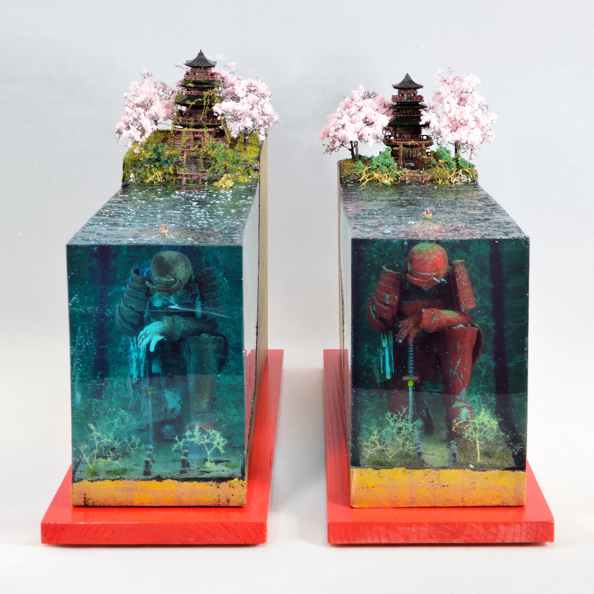 未使用 artejaol WW2 パシフィック ジオラマ シーン フルセット UNDER the SEA MASAKI水没ジオラマ作品集 | 大日本絵画