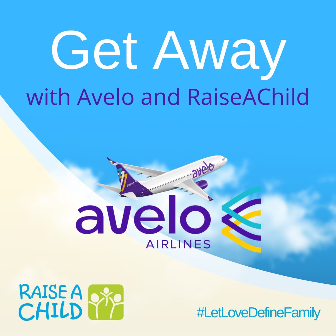 RaiseAChild's tweet photo. We partnered with Avelo Airlines and are giving away 2 round-trip tickets to one lucky winner!
It's easy to enter! Just follow @raiseachild and @aveloair on Instagram. That’s it! A winner will be randomly chosen on August 12th.
#aveloairlines #raiseachild #letlovedefinefamily https://t.co/3M3KjUGRjh