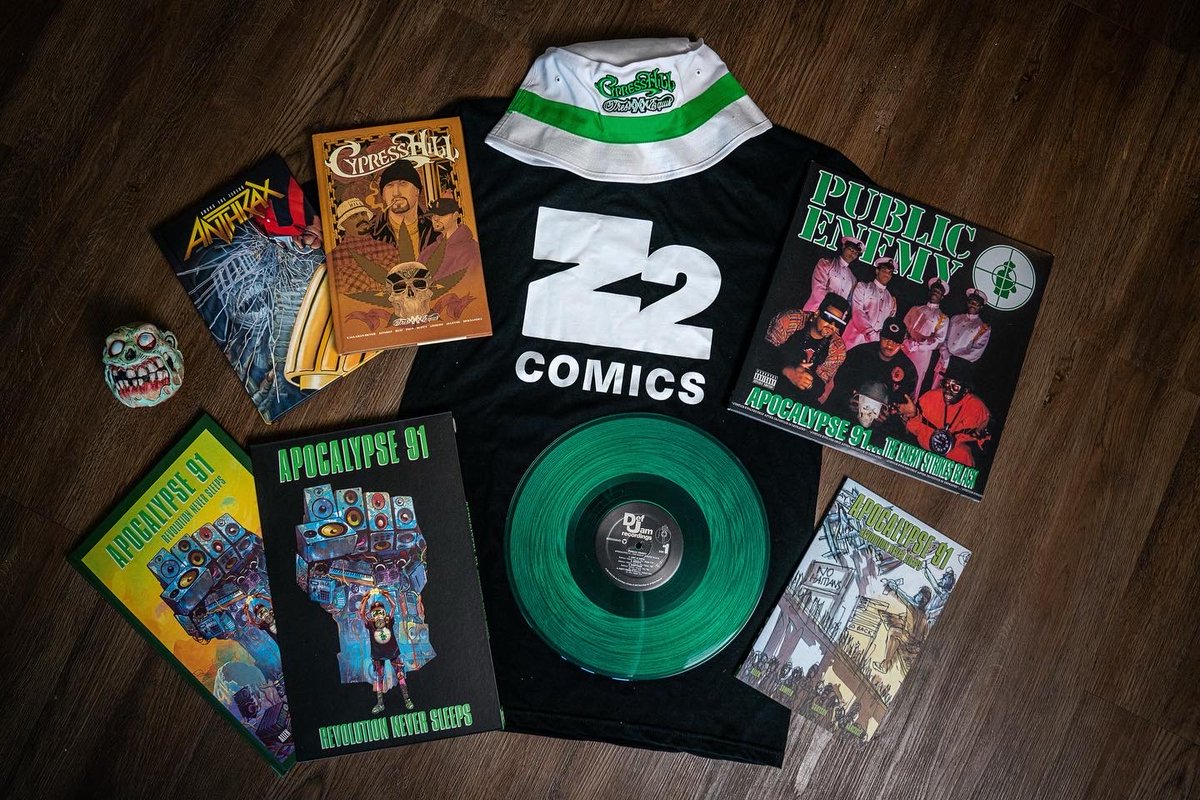 Z2comics's tweet photo. Happy Birthday @MrChuckD! In celebration of Chuck's birthday, we’ve teamed up to give you a chance to win a special prize of his favorite Z2 items! Good luck! Enter at https://t.co/ssBxbu90pZ https://t.co/zPfdhRk8nU