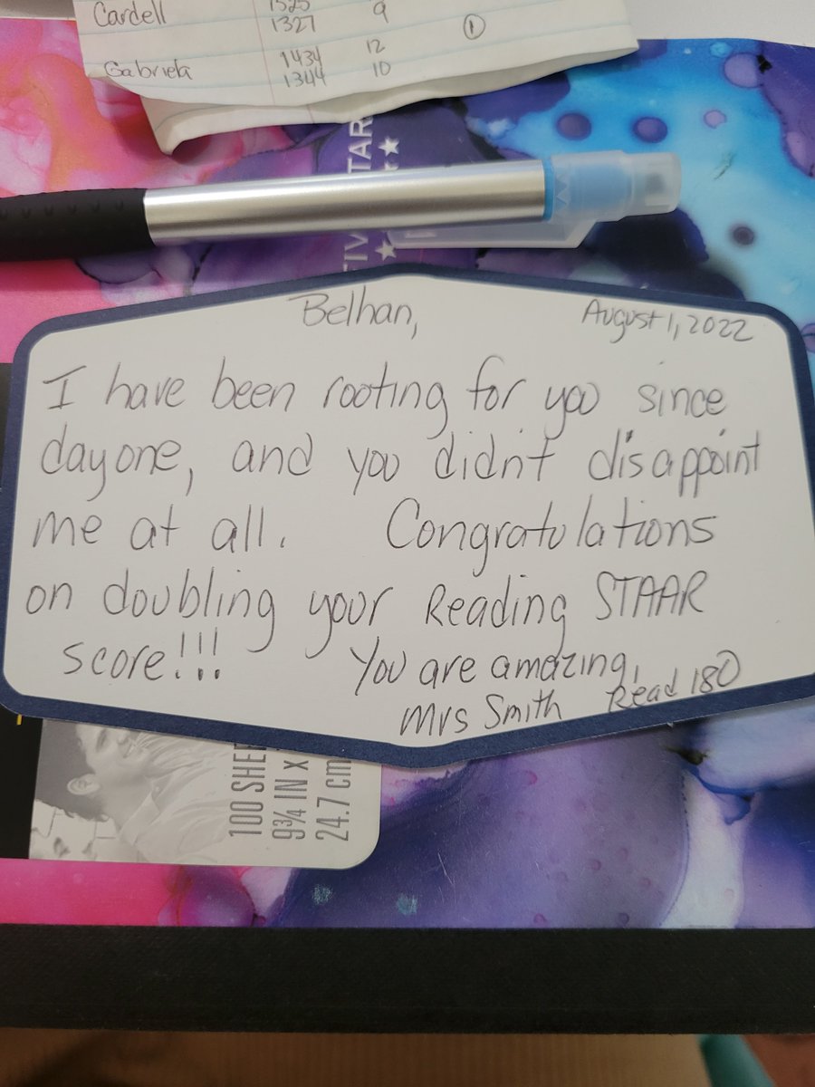 Love2Teach8th's tweet photo. Mindful Monday Moments

I said in June I would write notes to my students.  I finally finish writing notes to my students today.  It took awhile since I had to personalize and print.  Off to the post office I go.  I wanted to share a few.  #whyiteach https://t.co/z9O2TQQlLT