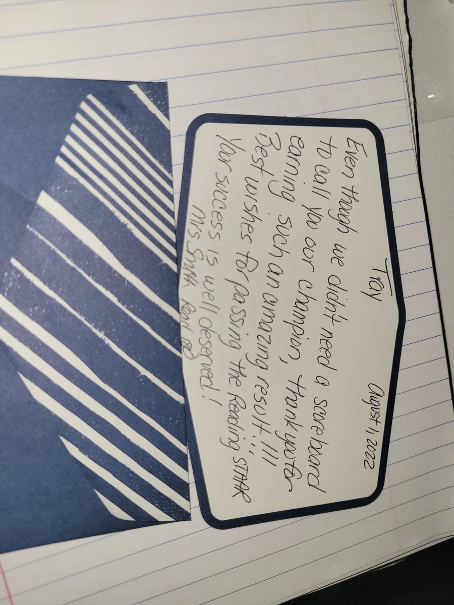 Love2Teach8th's tweet photo. Mindful Monday Moments

I said in June I would write notes to my students.  I finally finish writing notes to my students today.  It took awhile since I had to personalize and print.  Off to the post office I go.  I wanted to share a few.  #whyiteach https://t.co/z9O2TQQlLT
