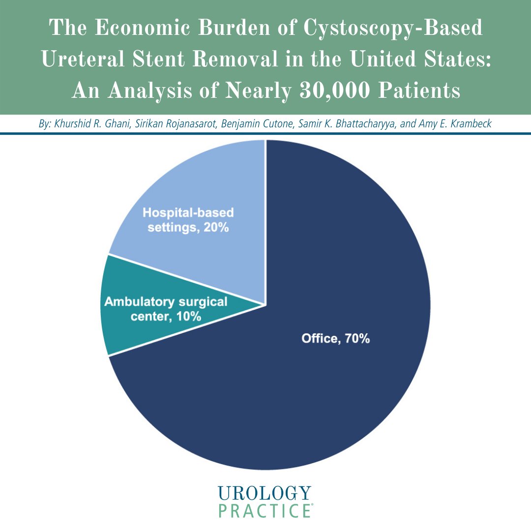 UrologyPractice's tweet photo. "he Economic Burden of Cystoscopy-Based Ureteral Stent Removal in the United States: An Analysis of Nearly 30,000 Patients" #Urology

🔗 https://t.co/8bWng2ZmQs

By: @peepeeDoctor, Sirikan Rojanasarot, @bcutone, Samir K. Bhattacharyya, and @amy_krambeck https://t.co/LtBHqvd12e