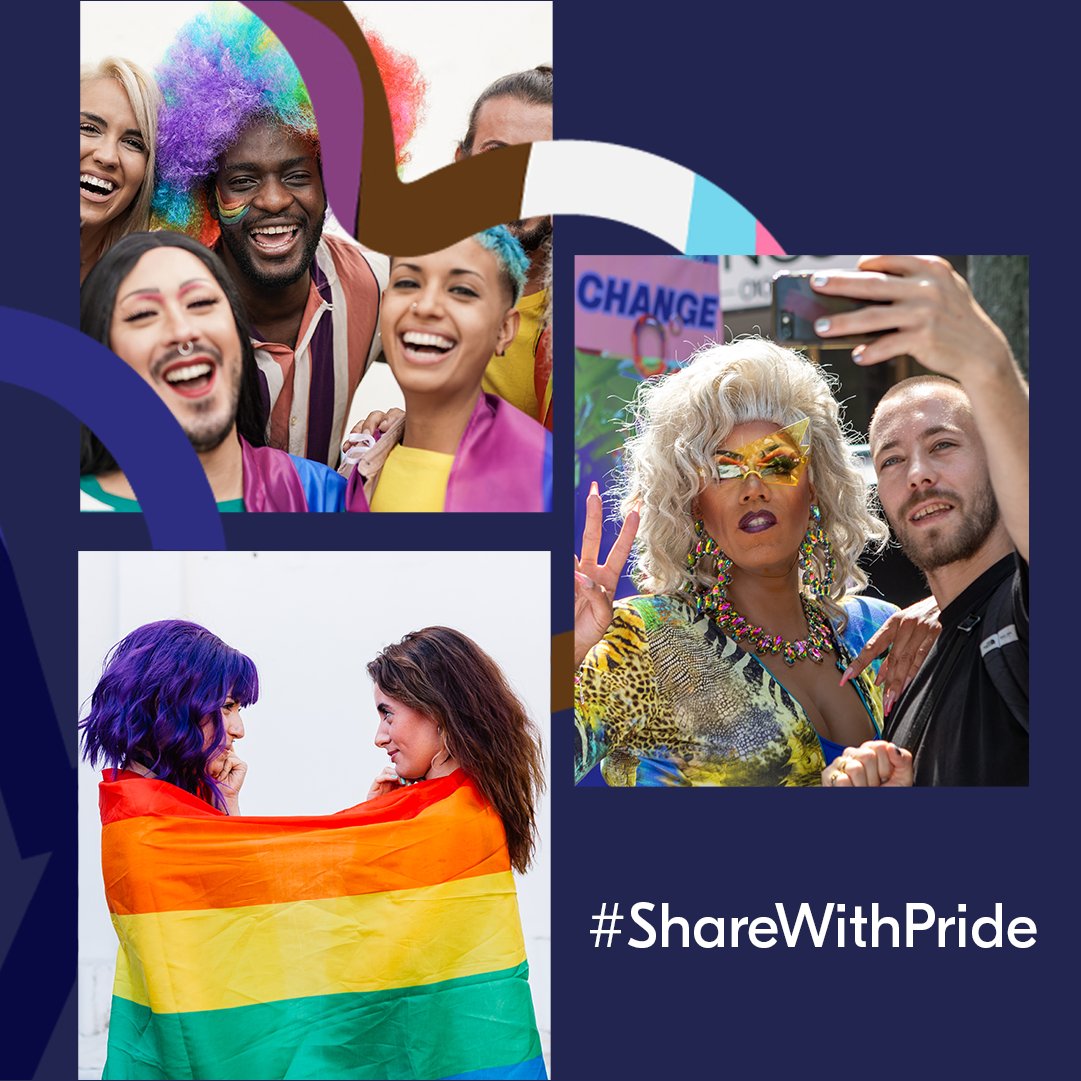 Connections shared are at the heart of everything we do. No matter what your skin color, gender or sexuality is. Love is Love 💙🧡💜♥💛🖤 #ShareWithPride