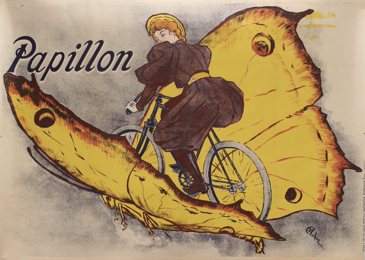 La bici me enseña muchas cosas desde que salgo hasta que vuelvo a casa, hay que estar atento. Art: ‘Papillon’ 1892, por J. Arthus. 🚲🚲👏🏽