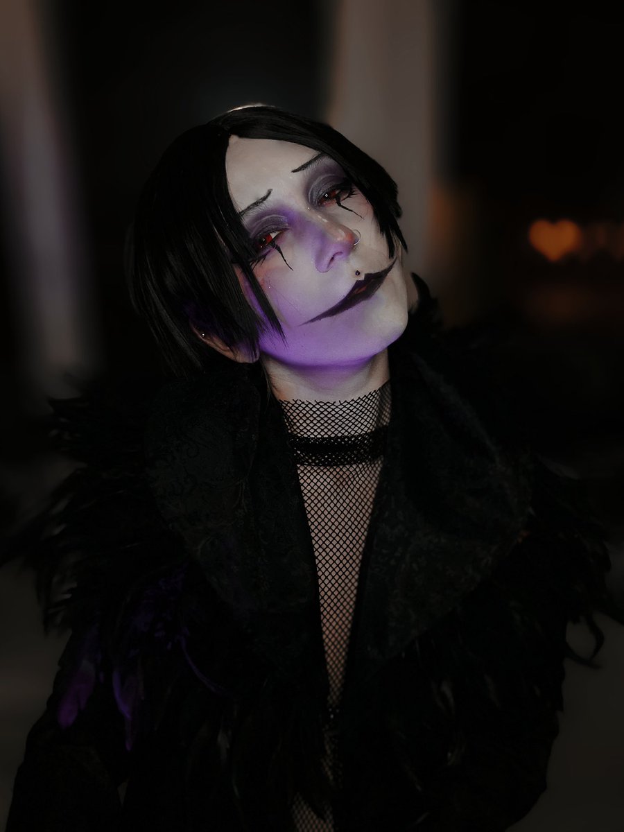 DiBrethless's tweet photo. Costest base on wonderful art of artist @angkis_ayy amazing characters of @VivziePop my beautiful Blitzo @dan__hate Thank you 💙 #HelluvaBoss #stolasxblitzo #Stolas #Blitzo @HELLAVERSE https://t.co/xUi3ZU6z8m