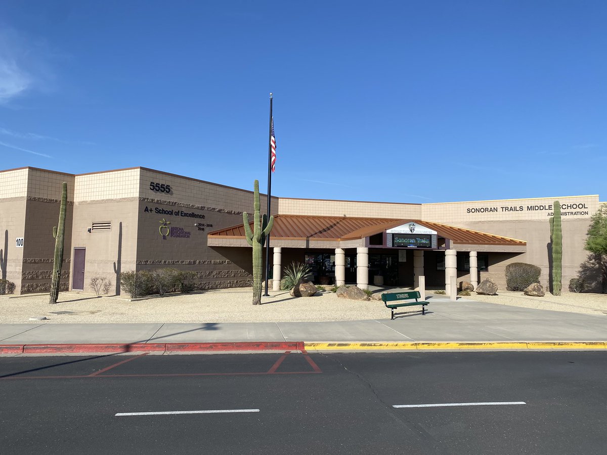 Welcome back! August 1….first day of school in Cave Creek. <a href="/CaveCreekUSD93/">Cave Creek USD</a> The bell rang at Cactus Shadows High School, Horseshoe Trails Elmentary School &amp; Sonoran Trails Middle Schools and school has started.  <a href="/AaronJPettinato/">Aaron J. Pettinato</a> #firstdayofschool <a href="/CSHS_Falcons/">Cactus Shadows</a> @STMSStingers