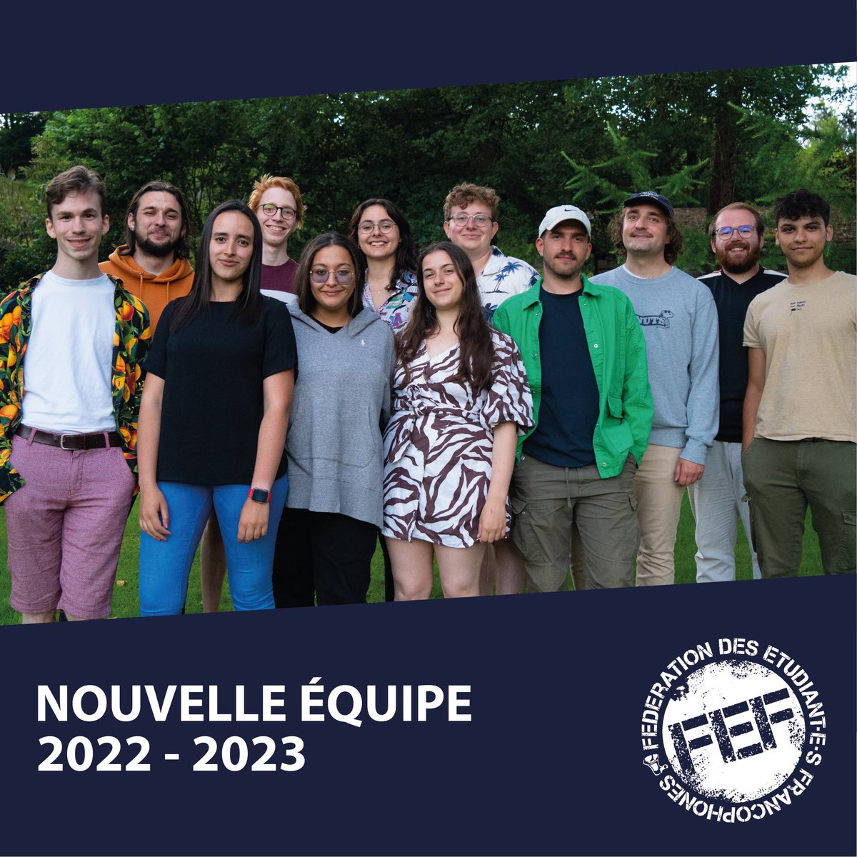 🔥 Aujourd’hui une toute nouvelle équipe prend mandat pour l’année académique 2022 - 2023 !
📣 Comme priorité, la lutte contre le harcèlement et les violences sexistes et sexuelles, le coût des études, la sélection à l’entrée des études de médecine et la réforme du décret paysage
