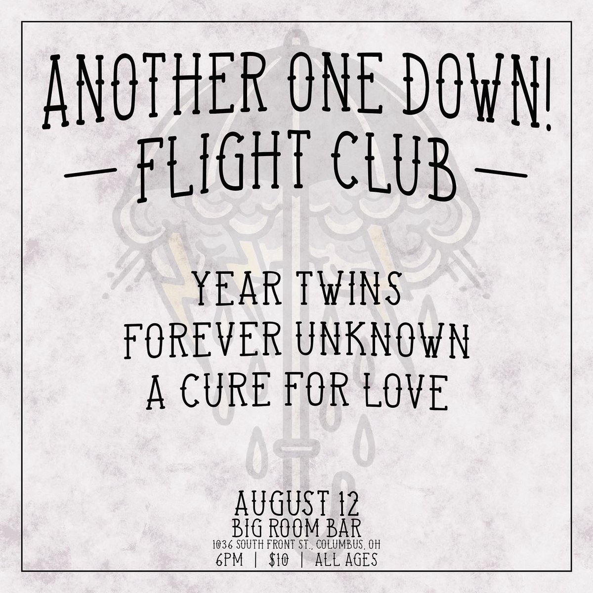 yeartwins's tweet image. August is gonna be… swag af 😎

August 12th @BigRoomBar w/ @AnotherOneDown_ Forever Unknown &amp;amp; @ACureforLoveOH 

August 26th @ Howards (BG,OH) w/ @equipment_ohio &amp;amp; @ogbertthenerdnj