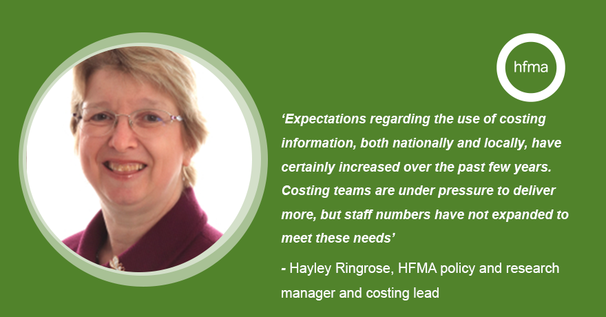 HFMA_UK's tweet photo. Costing teams can do more to support transformation. But they need to be given the time and support to use costing data alongside population and wider patient-level data to drive improvement. 

ICYMI last week, read @HRingroseUK's first HFMA blog here: https://t.co/9rNThnQF5S https://t.co/3VSmmYwkl5