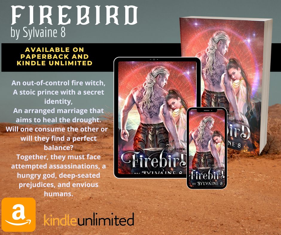 Sylvaine8Dreame's tweet photo. Firebird will be available on Kindle Unlimited starting tomorrow, 2nd of August 2022. The paperback is ready to order. https://t.co/CfaHxIr2VW The gist: slow-burn (literal and not), alt-Medieval, fantasy romance, opposites attract, virgin hero, powerful heroine, secret identities https://t.co/xeQixFdDrr