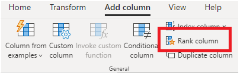 MSPowerQuery's tweet image. A new transform has arrived! Check out our latest blog post where @cwebb_bi showcases the new Rank transform available now in #PowerQuery online. Tell us what you think about it! powerquery.microsoft.com/en-us/blog/new…