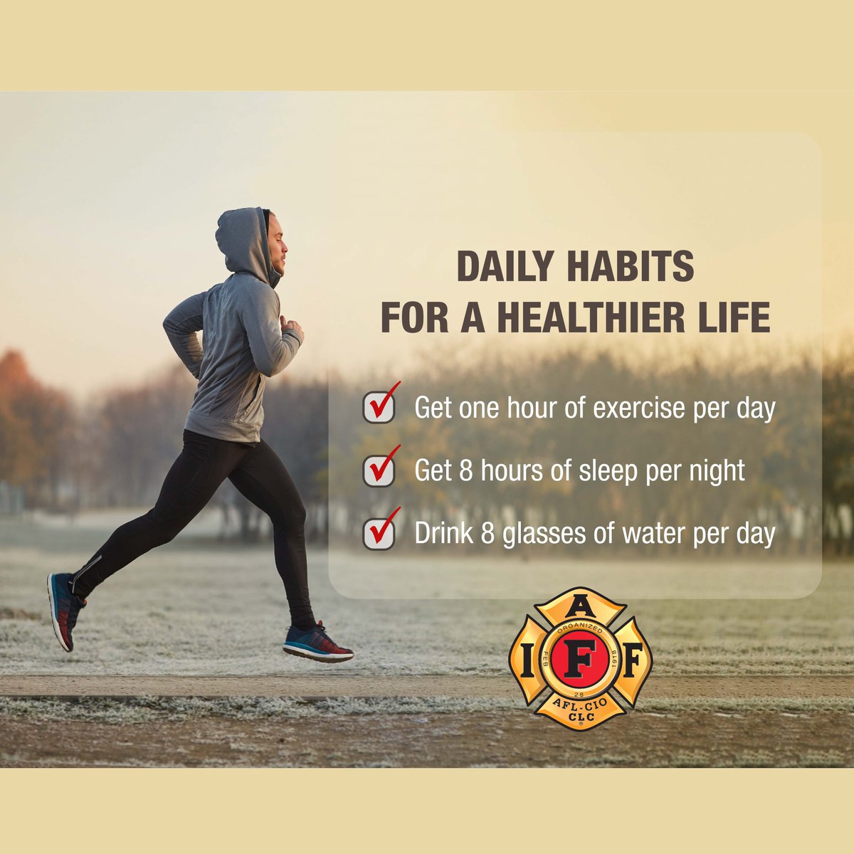 This August we recognize #WellnessMonth and encourage IAFF members to adopt healthy habits that can enhance their lives. #healthylifestyle #iafffittothrive #fittothrive #IAFFnutrition <a href="/iaffwfi/">IAFFWFI</a>