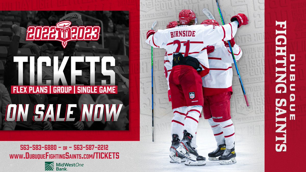 fightingsaints's tweet photo. 🚨ON SALE NOW🚨 Flex Plans, Group Tickets, and Single Game Tickets are all on sale now for the 2022-23 season! #KeyCityHKY
Call or go online to purchase yours today! https://t.co/rWO6omBvBj