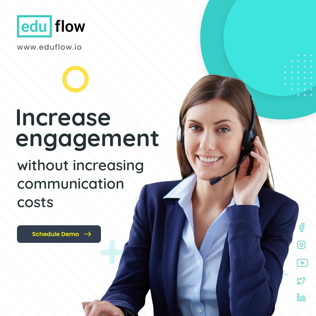 eduflowhq's tweet image. Reach your students faster than ever and boost your response rate with the power of text messaging. Our communication solutions offer tailored text messaging services that streamline communication and increase engagement. 
visit: eduflow.io
#Communication #Eduflow