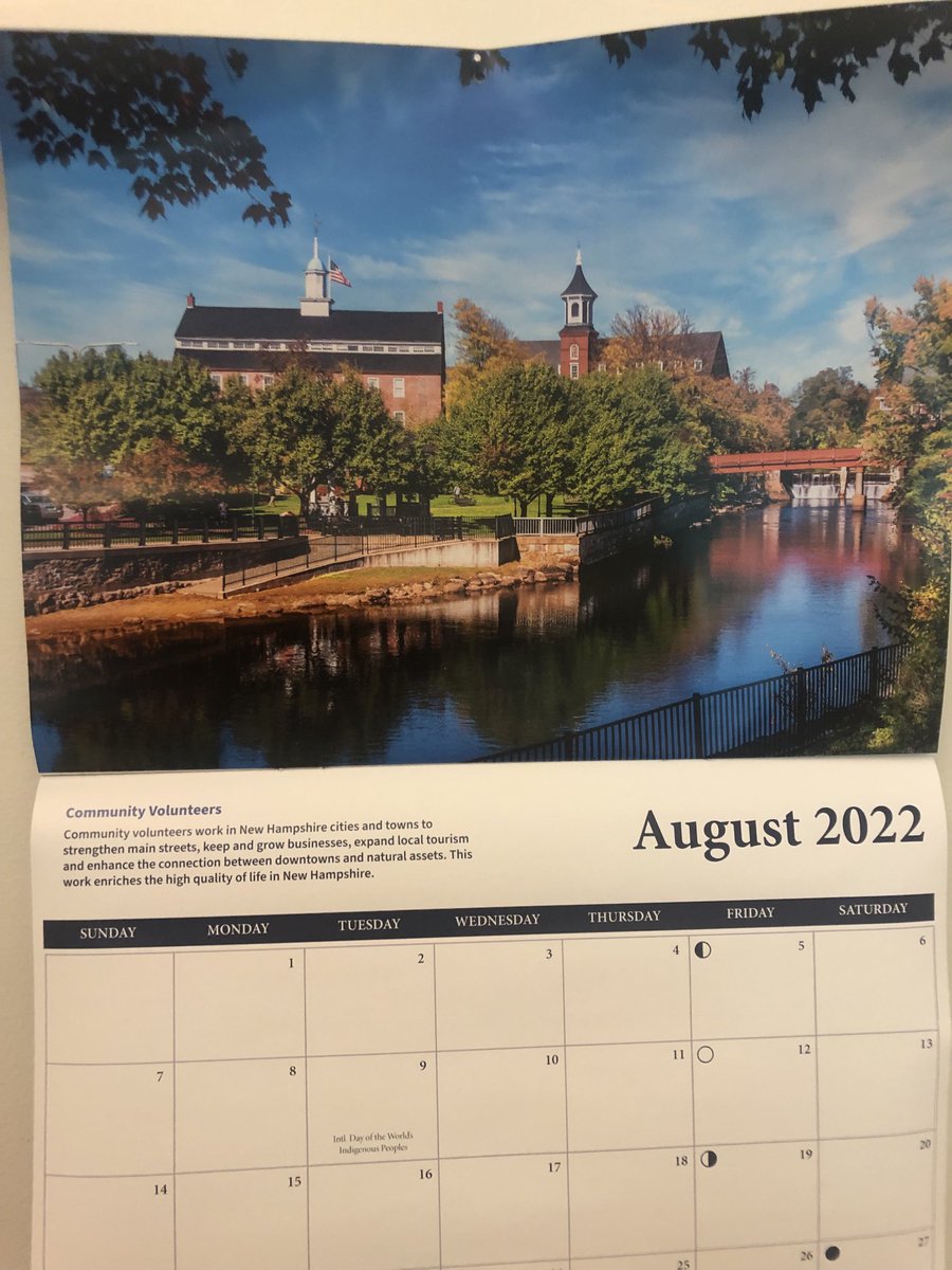 Happy August! Love seeing this picture and description when I turned the page on our ⁦<a href="/UNHExtension/">UNH Extension</a>⁩ calendar. It is an honor to work with dedicated community volunteers to support their mission of improving quality of life and sustaining a vibrant economy ⁦<a href="/UofNH/">University of New Hampshire</a>⁩