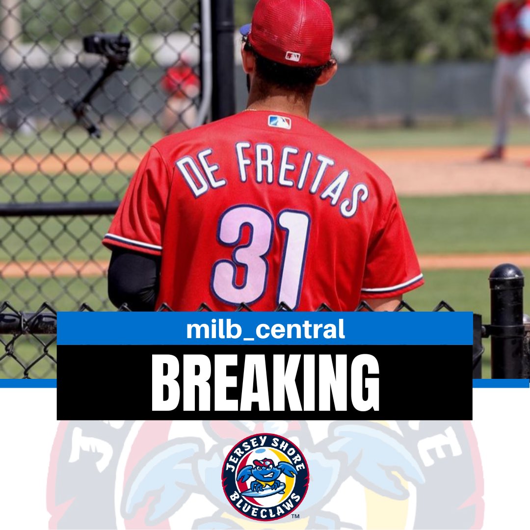 The Philadelphia Phillies are promoting Arturo De Freitas to the Jersey Shore BlueClaws. Congratulations Arturo!