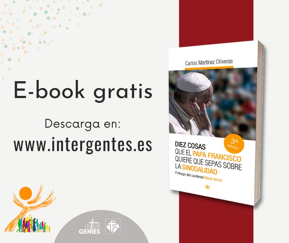 El próximo #Sínodo es una llamada a todos los bautizados. Es importante que participes en todas sus fases.

🎁 Descarga gratis el e-book 'Diez cosas que el papa Francisco quiere que sepas sobre la #sinodalidad': intergentes.es/suscribete-y-t…

Un regalo de <a href="/intergentes_es/">Intergentes</a>