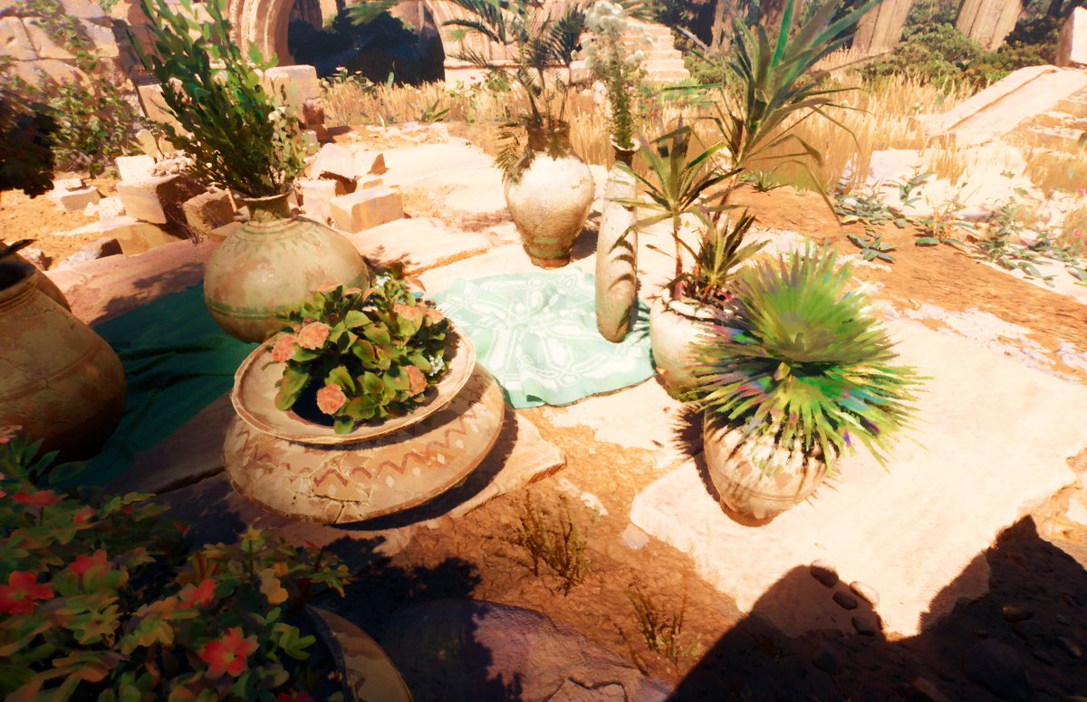 ali3ser's tweet photo. recreating the pots with plants from an earlier rytma sketch i did #gamedev https://t.co/olkbPqdwG8