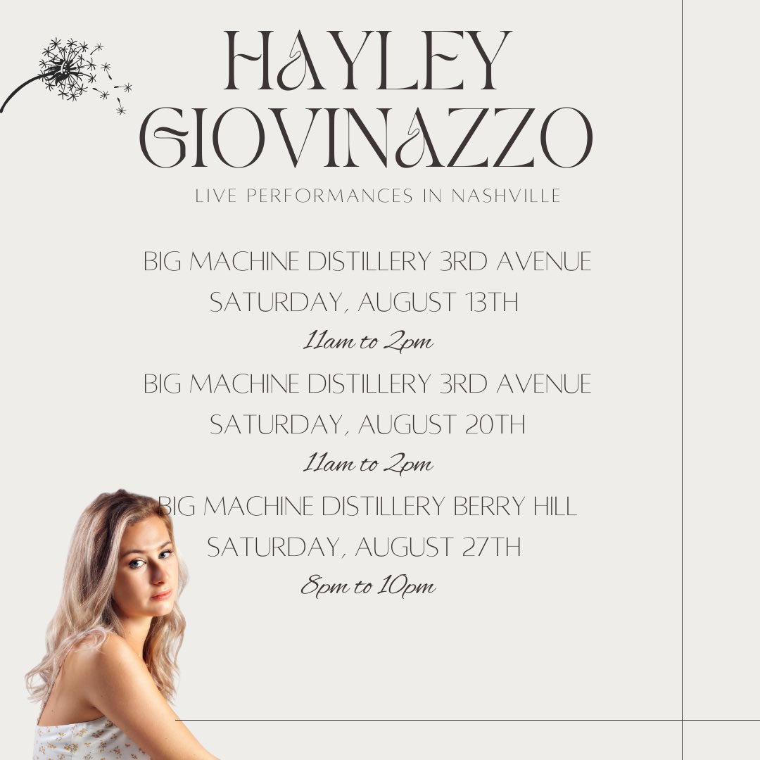 hiiiii nashville💖I’m playing a few shows in august