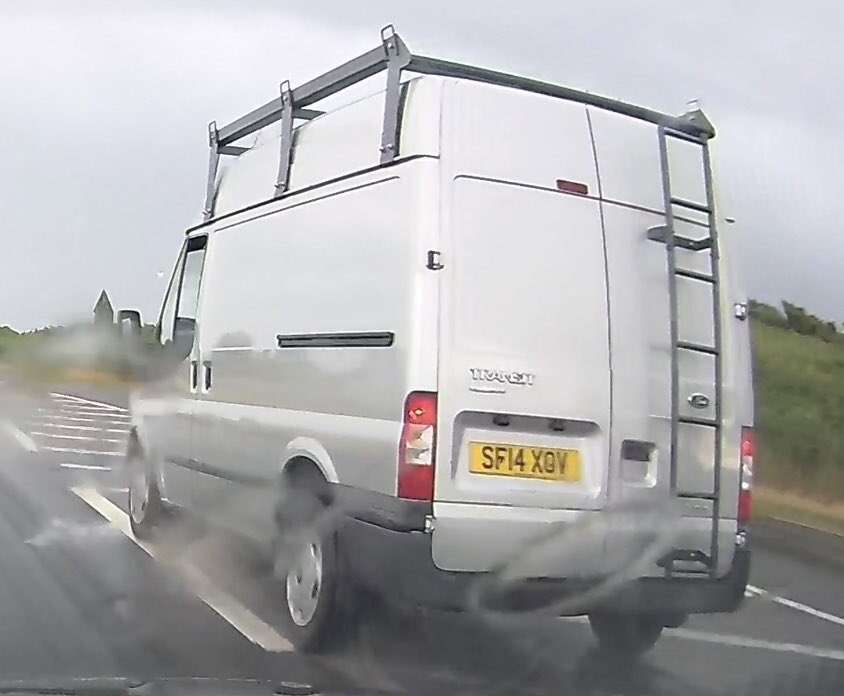 _G12's tweet photo. Shame the deadline for footage is 10 days, we were on holiday in the region & didnβt have correct equipment to get footage uploaded @NYorksPolice #A171 just before Scaling Dam, absolute tool #SF14XOV ignored all warning signs & just missed an oncoming lorry π± all in wet weather! https://t.co/KycuUlOeN3