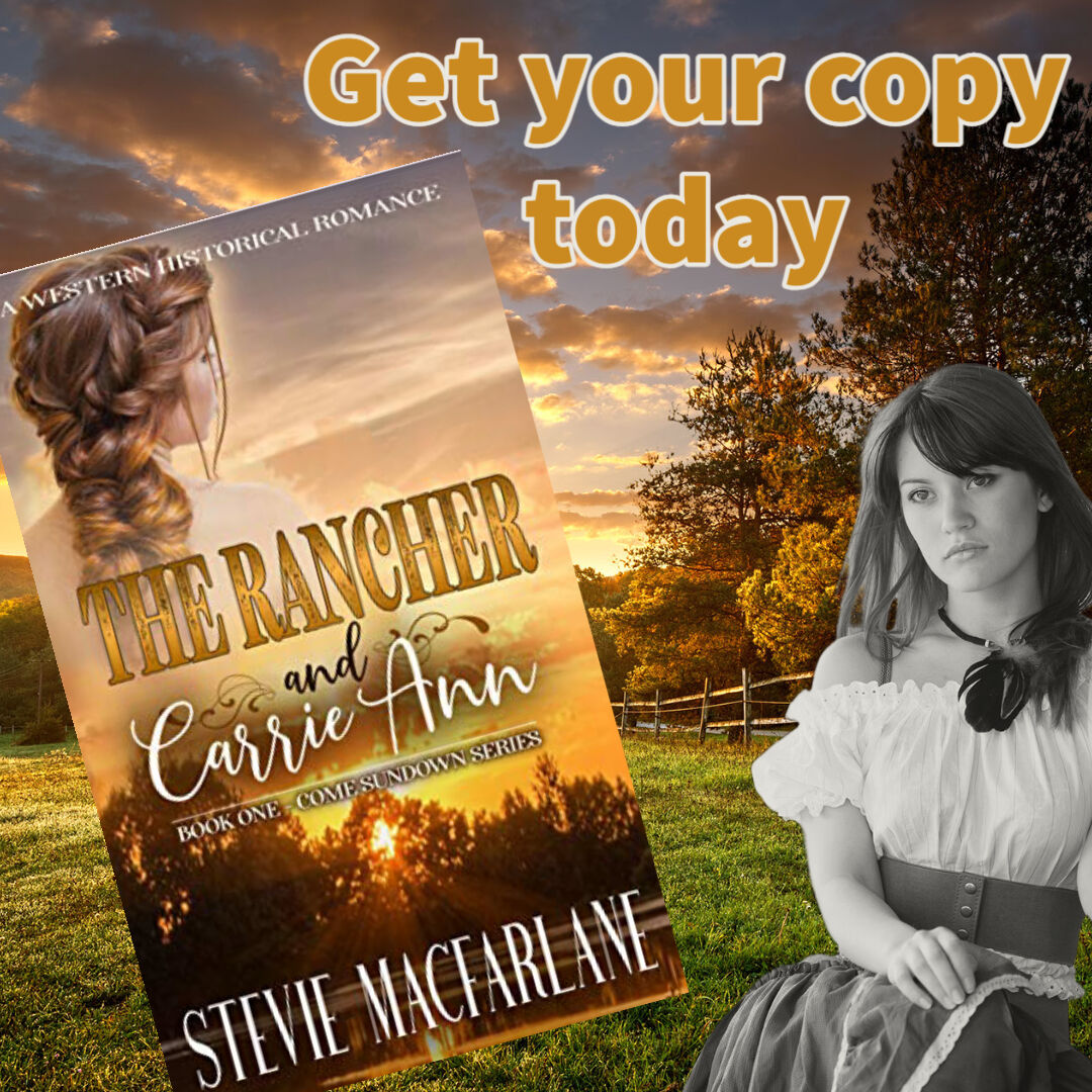 SylvDotNet's tweet photo. 𝙂𝙧𝙖𝙗 𝙮𝙤𝙪𝙧 𝙘𝙤𝙥𝙮 𝙩𝙤𝙙𝙖𝙮...
The Rancher and Carrie Ann
Book 1 Come Sundown
Stevie MacFarlane
Amazon https://t.co/AXKekxWtAT
#steviemacfarlane #comesundown #western #romance https://t.co/1THfwSa1vD