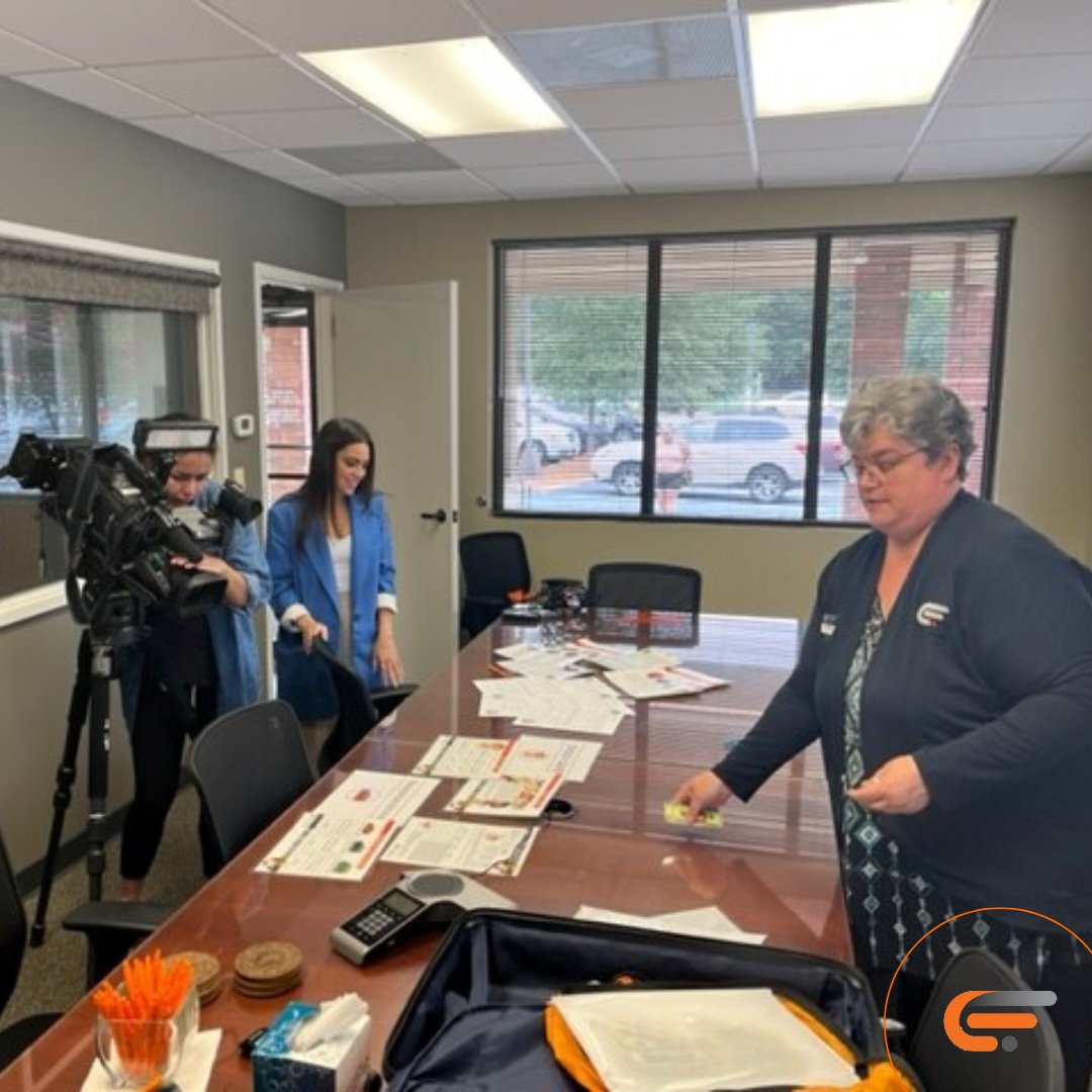 CFFCU's tweet image. Our Financial Literacy expert, Lisa, was interviewed this morning by Lindsey Gibbs, WHNS-Fox 21 reporter in light of the new law passed in South Carolina.  Lisa talked about our work in Elementary Schools; My First Budget and The Reality of Money. Way to go, Lisa!