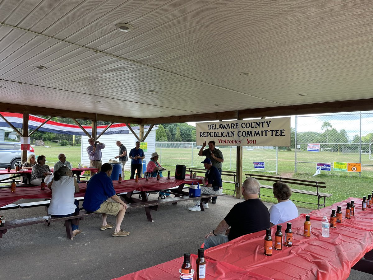 yrsdelco's tweet photo. The #YRDC had a blast at the 2nd Annual Candidate Cookout! If one thing is certain, it’s that Delaware County is FIRED UP to #SaveOurState. That begins on August 23rd when we send @marcmolinaro to Congress and @SenOberacker back to the NYS Senate! #LeadRight #RedWave2022 https://t.co/SQ25wsOMBm