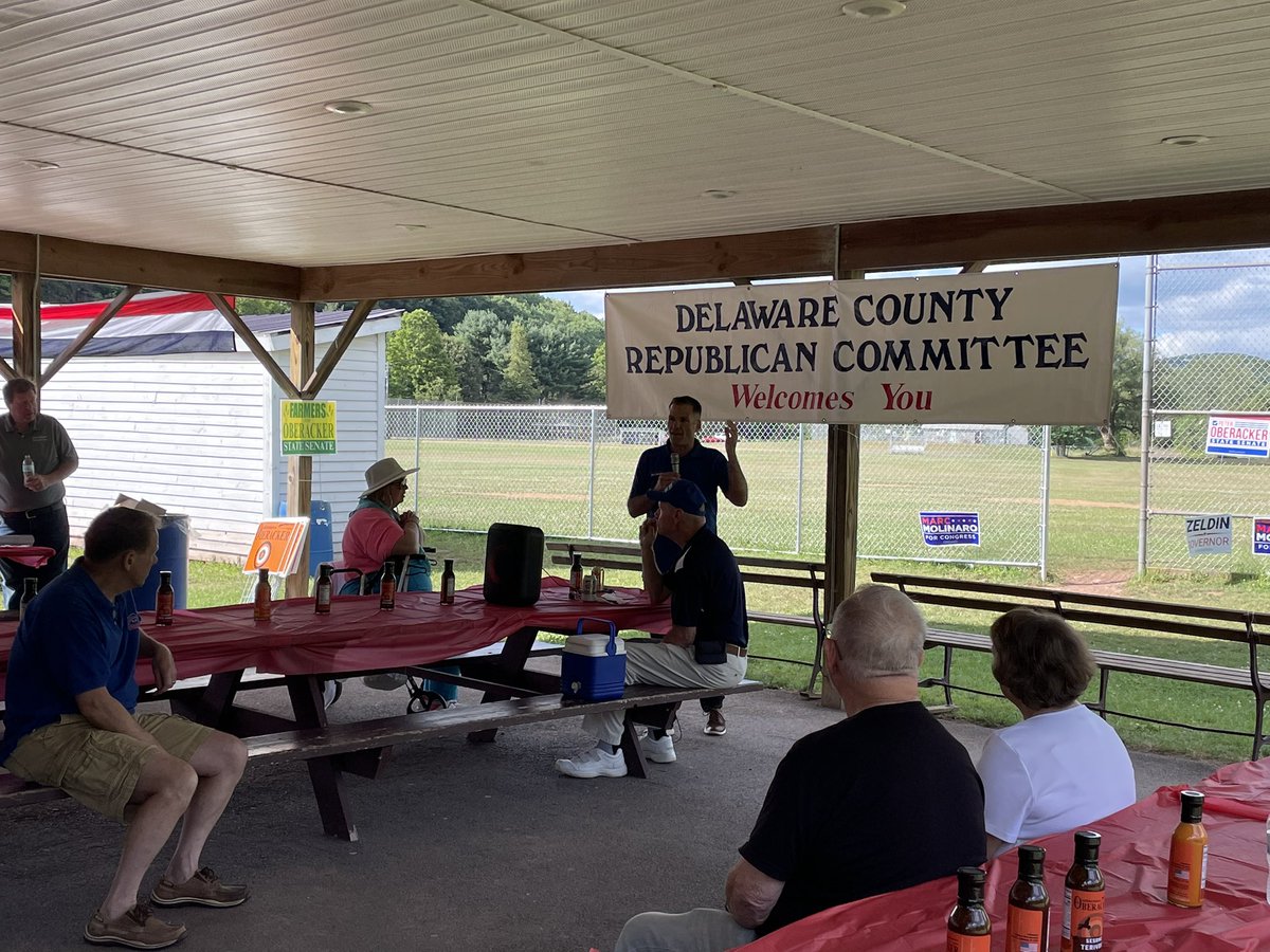 yrsdelco's tweet photo. The #YRDC had a blast at the 2nd Annual Candidate Cookout! If one thing is certain, it’s that Delaware County is FIRED UP to #SaveOurState. That begins on August 23rd when we send @marcmolinaro to Congress and @SenOberacker back to the NYS Senate! #LeadRight #RedWave2022 https://t.co/SQ25wsOMBm