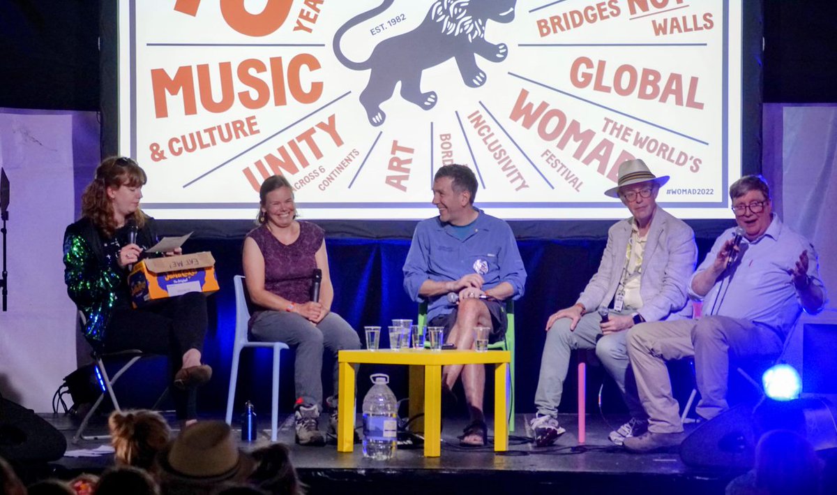 Sadly, all good things must come to an end.

Our last event at #WOMAD2022 was Ask a Physicist. Our top panel, featuring Dr Emma Curtis-Lake, Prof Jon Butterworth, Prof Roger Jones & Prof Dave Wark answered tough physics questions from visitors to the #WorldOfPhysics
📷 by Orlando