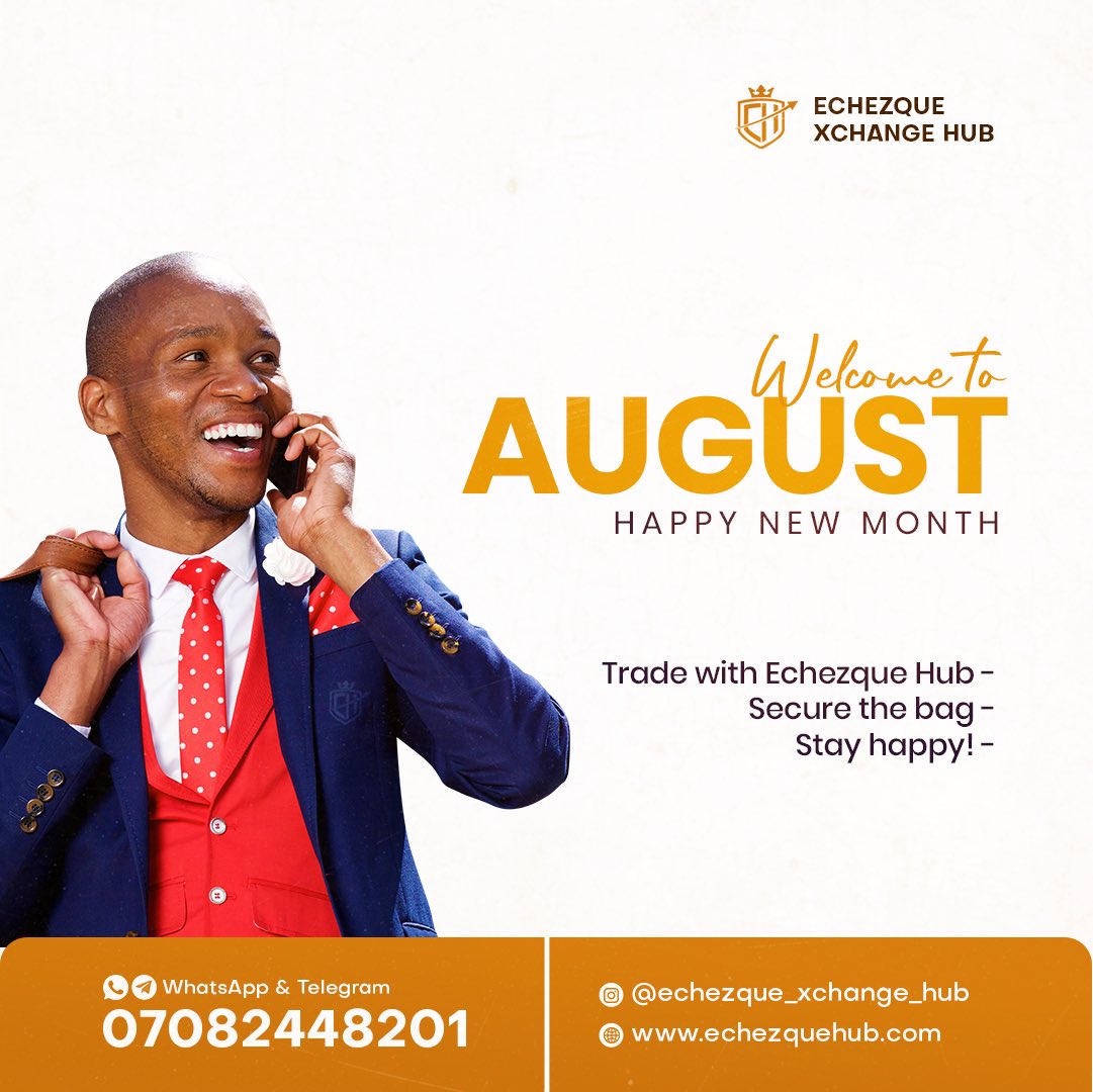 ZarpPay's tweet image. Looks like you will be our August visitor, 👀👀  and we will be happy to transact with you 🤗 
Welcome to August! 💪🏽
You can reach us for crypto exchange or investment tips on WhatsApp/Telegram - 07082448201.
#tradingbitcoin #tradingbinary #august #august2022 #bitcoin #BTC