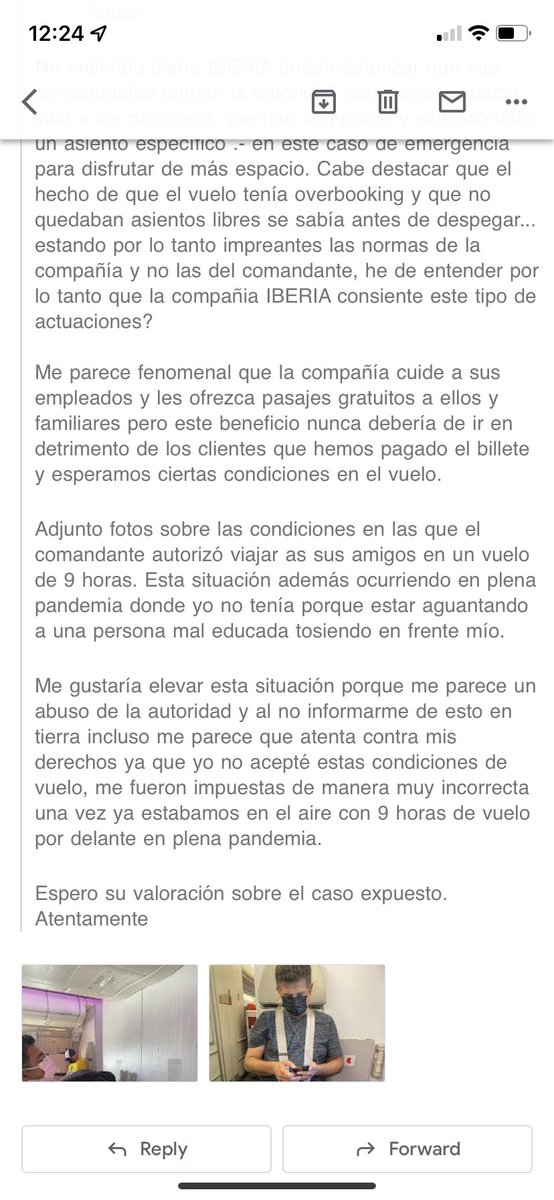 irmuchi_ugi's tweet photo. CUANDO EL AMIGUISMO ATENTA CONTRA EL SERVICIO AL CLIENTE EN @Iberia_de Y LA COMPAÑÍA SE NIEGA A ENTREGAR HOJA DE RECLAMACIÓN HASTA 6 VECES… NO SERÁ QUE @Iberia_de ATENTA CONTRA LA LEGALIDAD? #ocu #derechoconsumidor #asociacionconsumidores #ilegal https://t.co/aluVb9xLwd