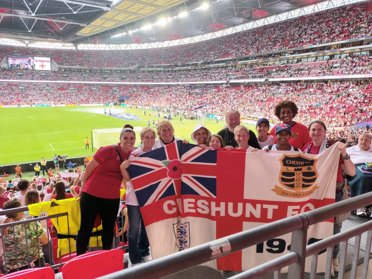 <a href="/Cheshunt_WFC/">Cheshunt WFC</a> with my cheshunt walking football family to witness history………. #Lionesses #eng #ENGGER #walkingfootball #cheshuntwalkingfootball #cheshuntfc #family #EURO2022 #whataday #buzzing