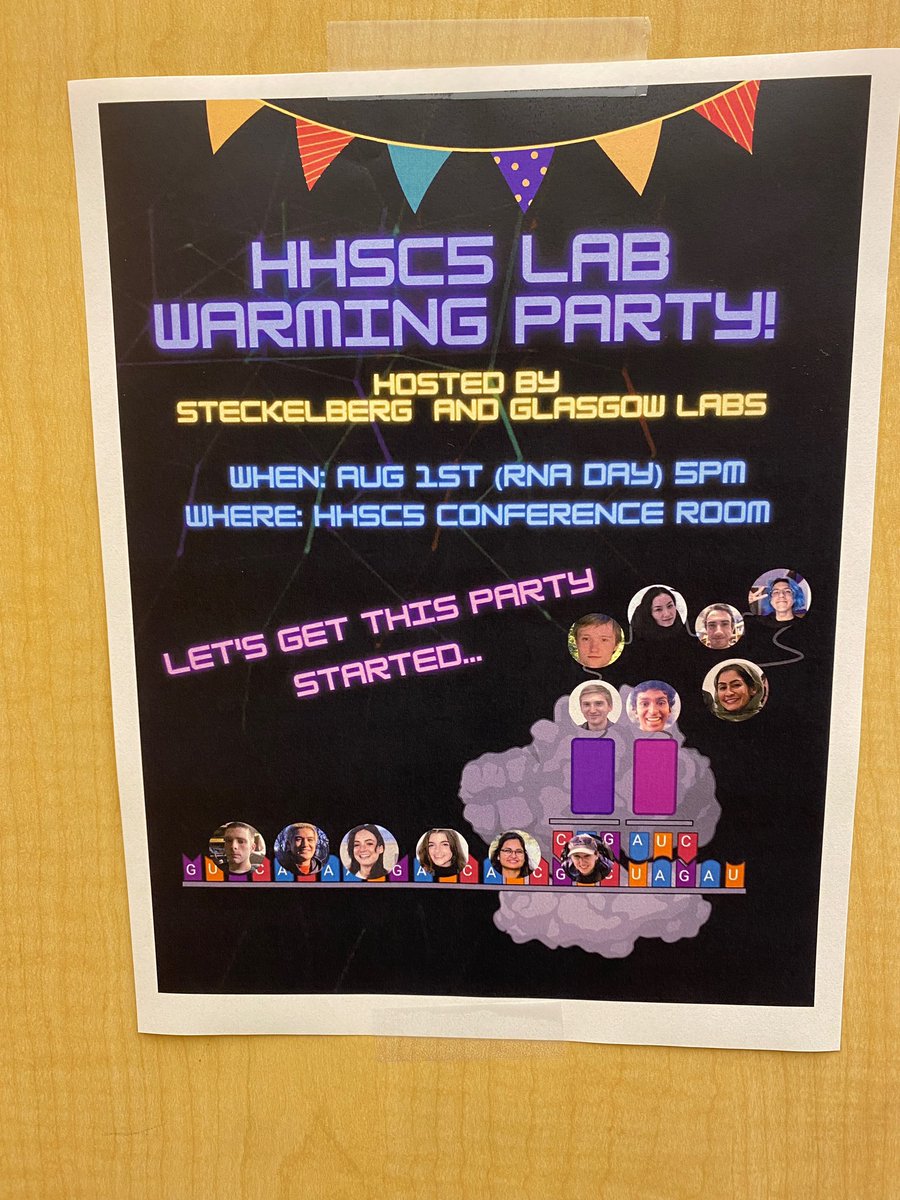 What better way to celebrate (m)#RNAday than with a joint lab party of an RNA and a protein lab? Looking forward to celebrate with our lab neighbors, colleagues and friends - and to many years of fun, collaborative science! <a href="/ColumbiaMed/">Columbia Medicine</a> <a href="/BiophysicsCU/">Biophysics @ Columbia</a> @helloanum