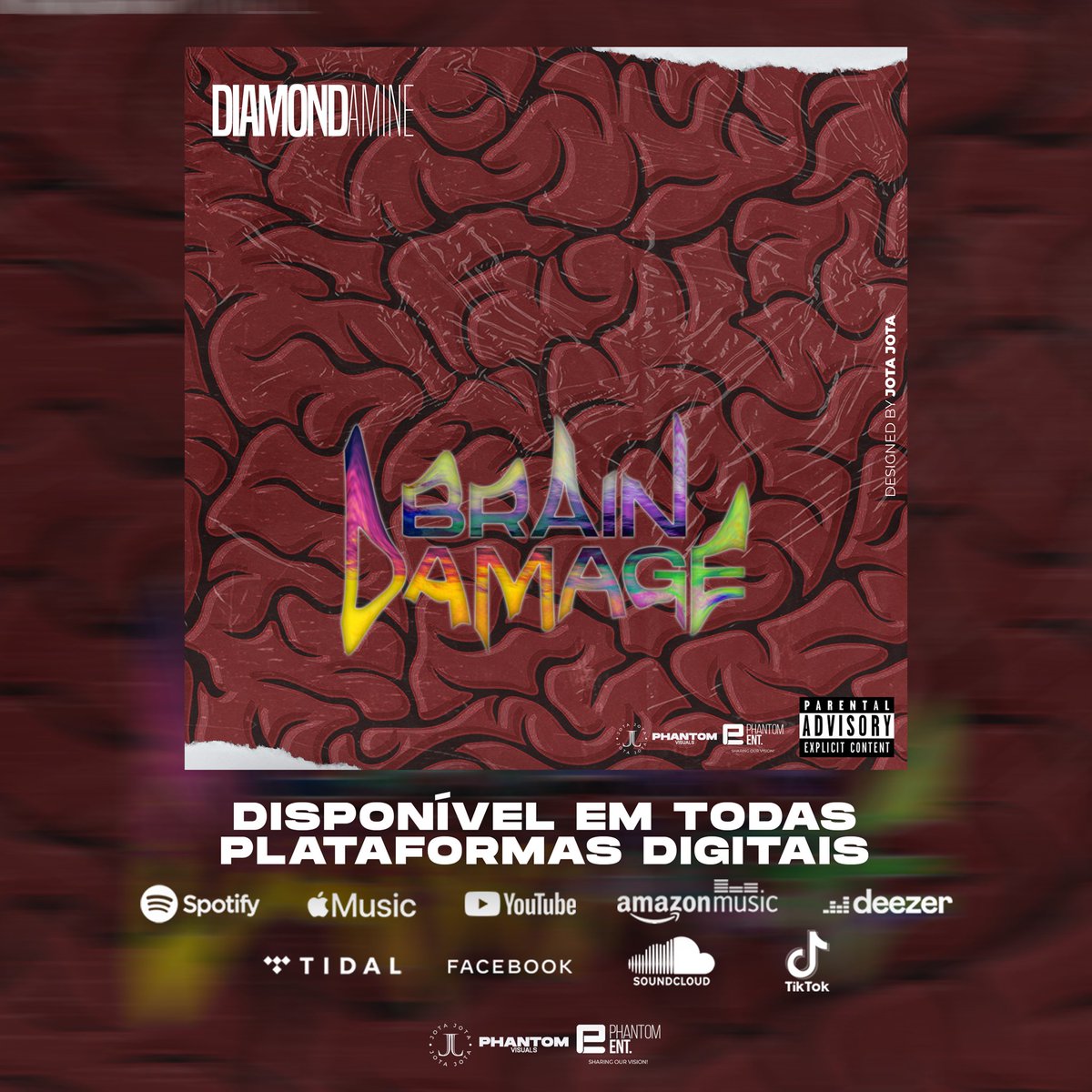 phantom_entmz's tweet photo. @Diamond_amine deixou nossas mentes embrulhadas esta semana, depois do lançamento do seu mais novo single #braindamage. Podem correr já e ouvir o single em todas plataformas digitais 🔻📌📀

https://t.co/Rxpayar4v3

#phantoment #diamondamine #classicmakers #braindamage https://t.co/pcuG6EU6Tn