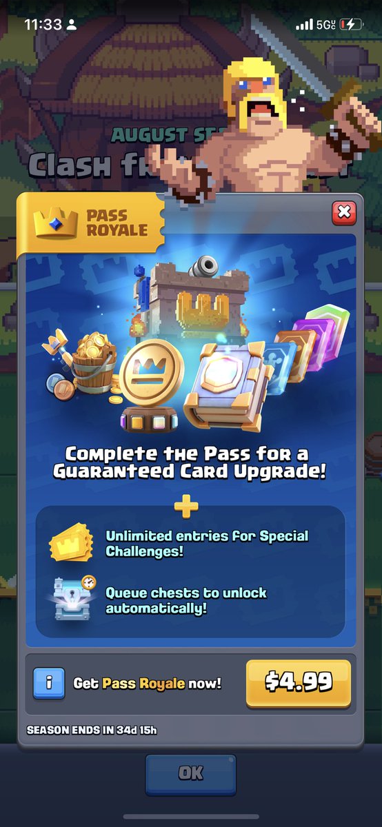 10x Pass Royale Giveaway!

Retweet 🔁
Follow ✅

Winners will be picked next week Good Luck! (Must have PayPal for payment)