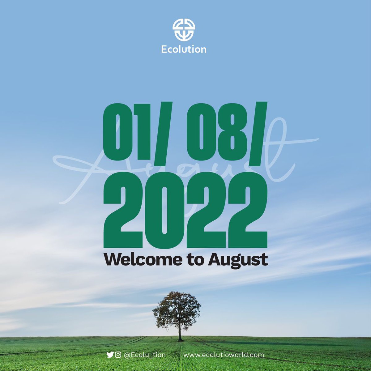Ecolu_tion's tweet photo. “Happy August”
“Welcome to August”
“Happy new month”

Whichever wish you love best, from ecolution to you, we wish you all.

Enjoy this month https://t.co/tbjewOiRIO