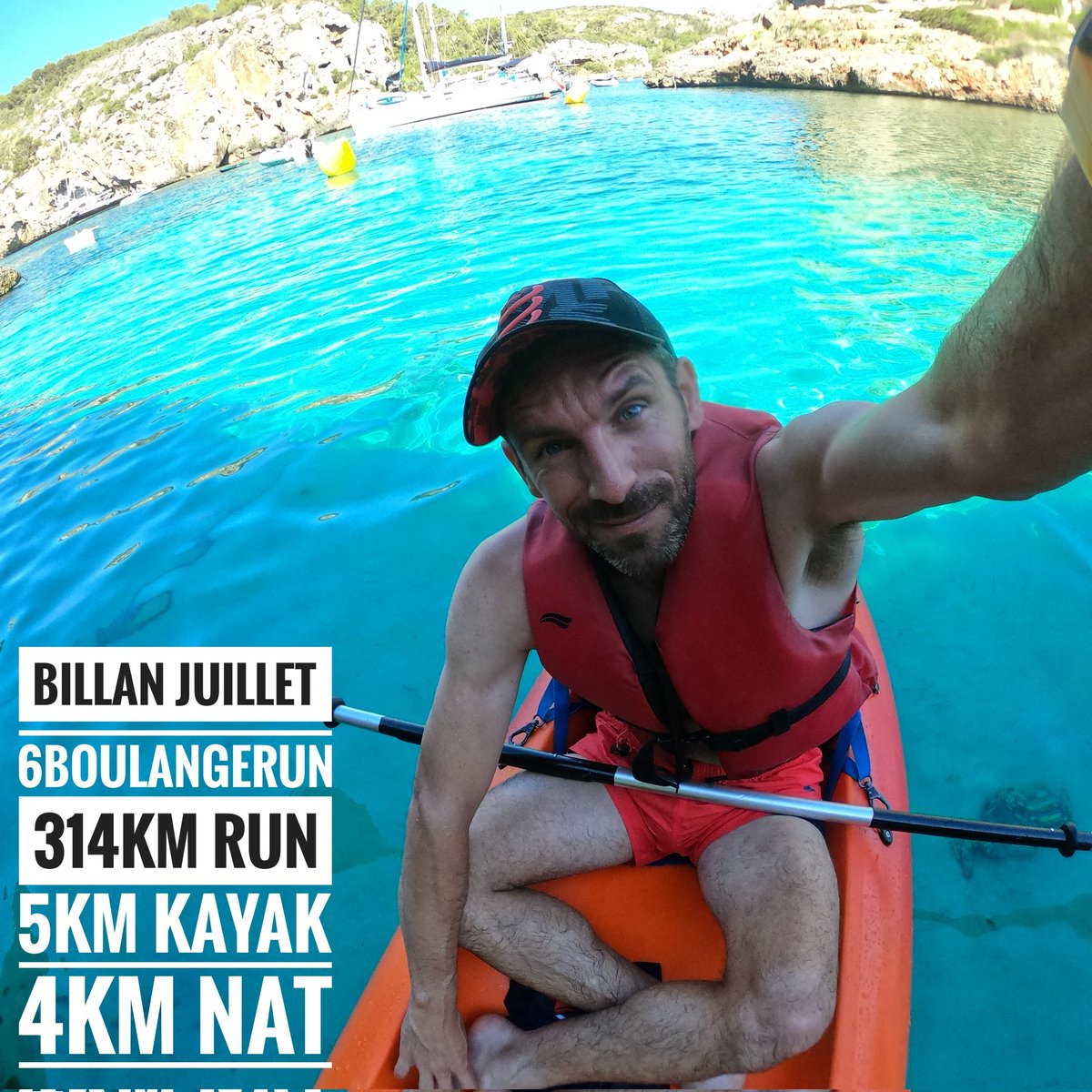 RunnerLife35's tweet photo. 🔥Bilan Juillet 😷

Juillet c'est le mois des vacances ici donc on change un peu d'activité avec une superbe balade en Kayak dans les criques de Minorque 😍

J'ai aussi profiter des eaux pour nager et admirer les poissons et la faune 😍

https://t.co/waS0X83NHc https://t.co/umFtY8PVJ4